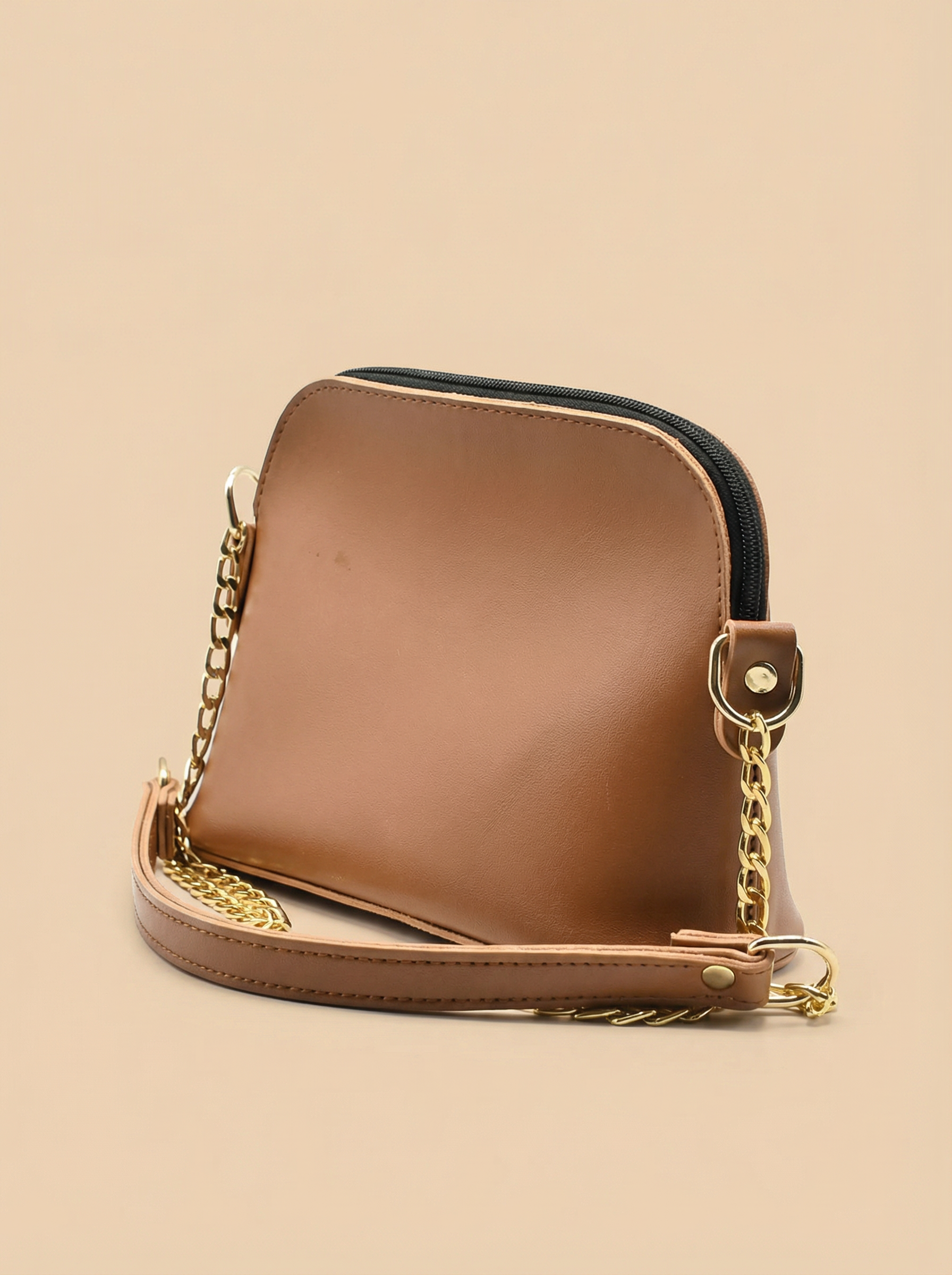 Christ crossbody chain Hand Bag - Brown