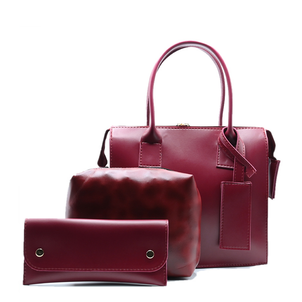 Clever set of 3 Bag Maroon