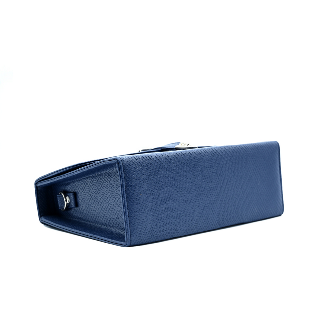 Classic Square Top Handle Bag - Blue