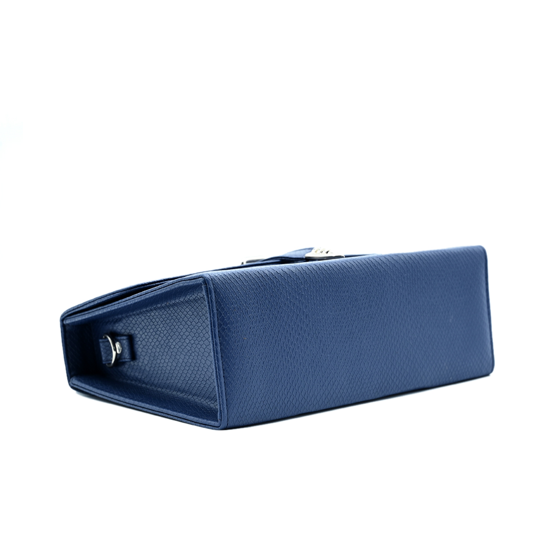 Classic Square Top Handle Bag - Blue