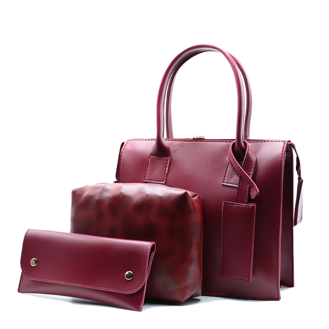 Clever set of 3 Bag Maroon