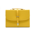 Classic Square Top Handle Bag - Yellow
