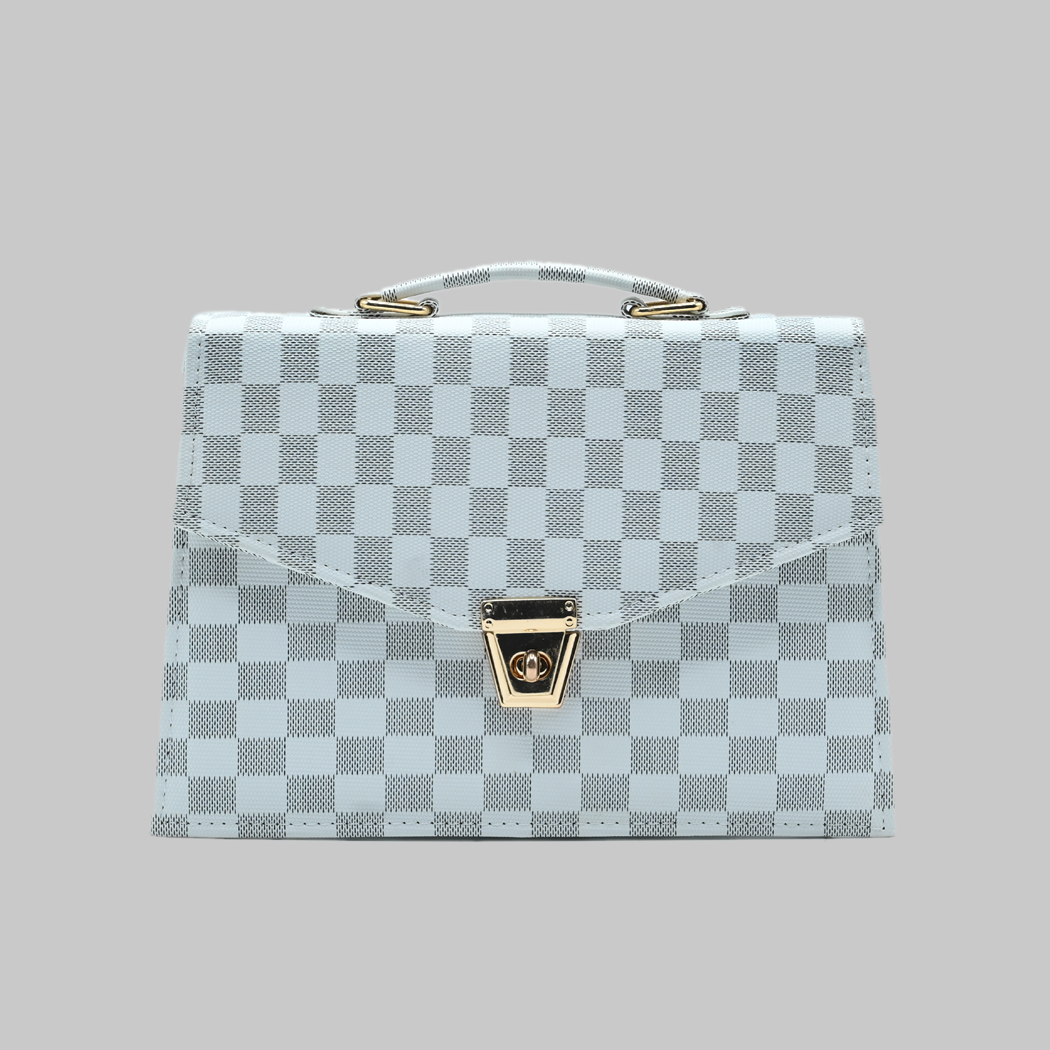 Classic Square Tote – White