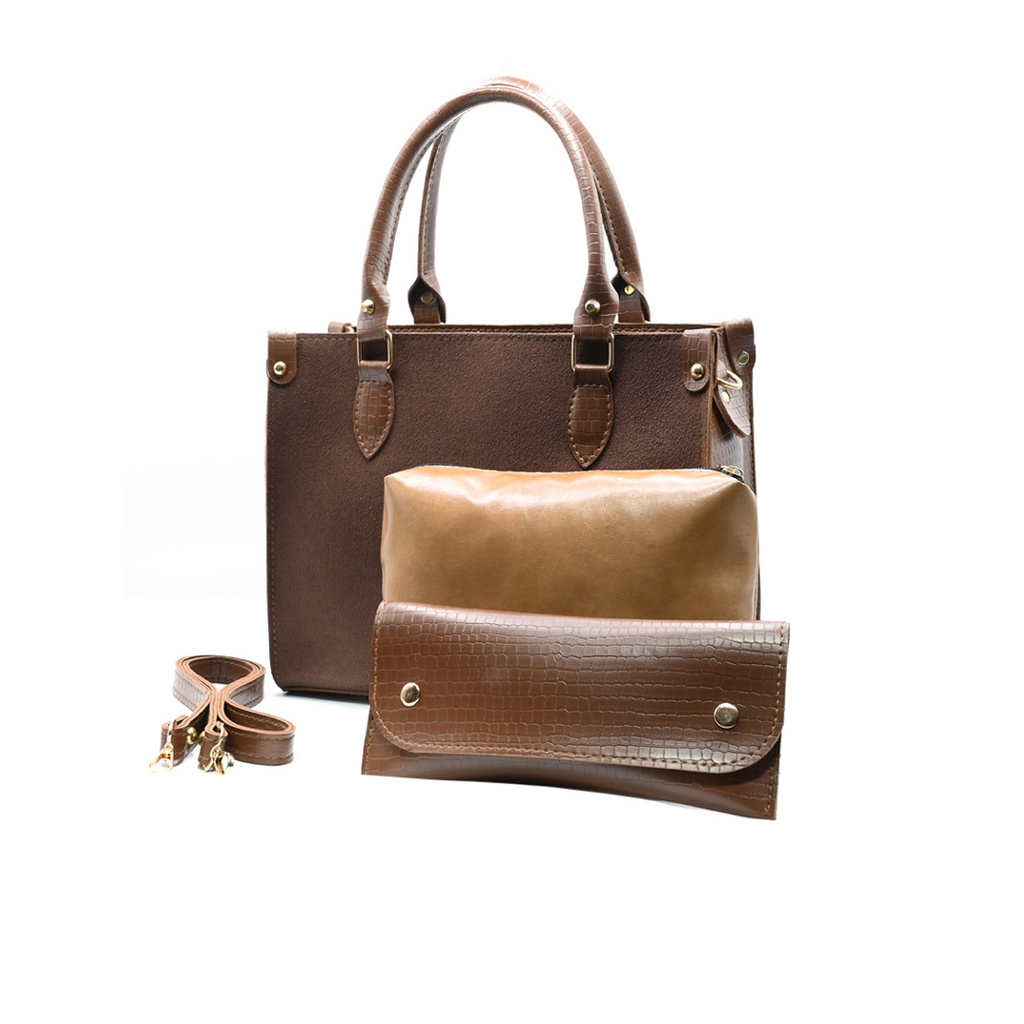Brown Hobo Handbag for Women | Stylish PU Leather Ladies Bag in Pakistan