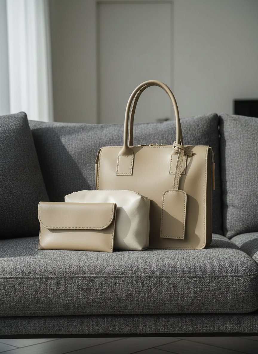 Clever set of 3 Bag Beige