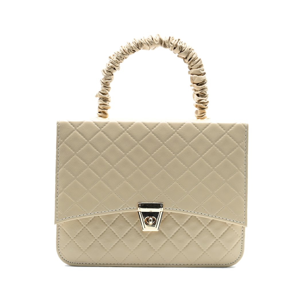 Bella Quilta Tote Bag Beige