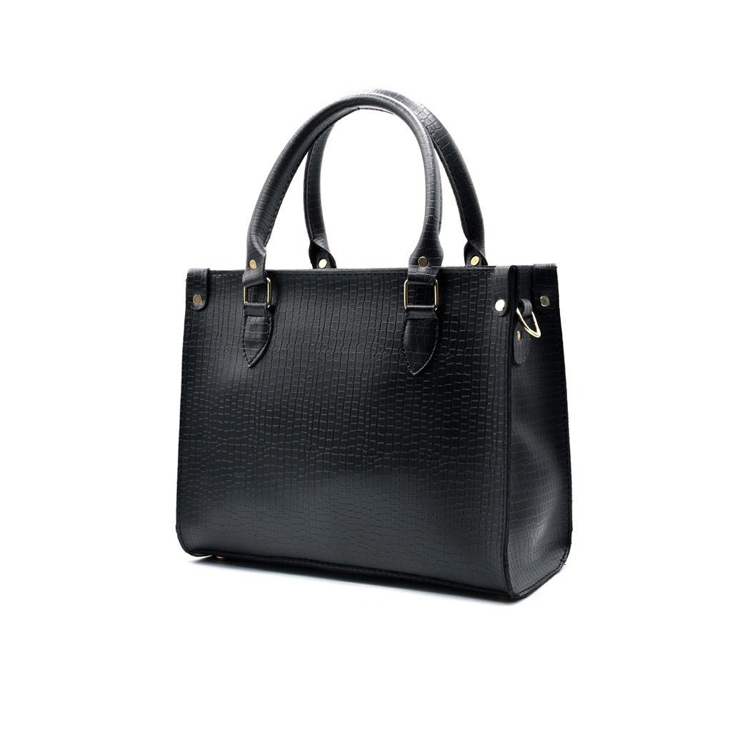Black Hobo Handbag for Women | Stylish PU Leather Ladies Bag in Pakistan
