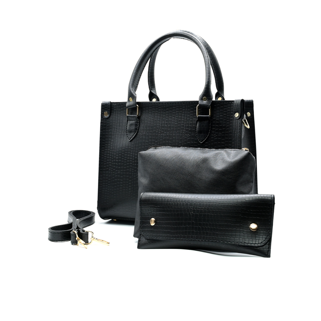 Black Hobo Handbag for Women | Stylish PU Leather Ladies Bag in Pakistan