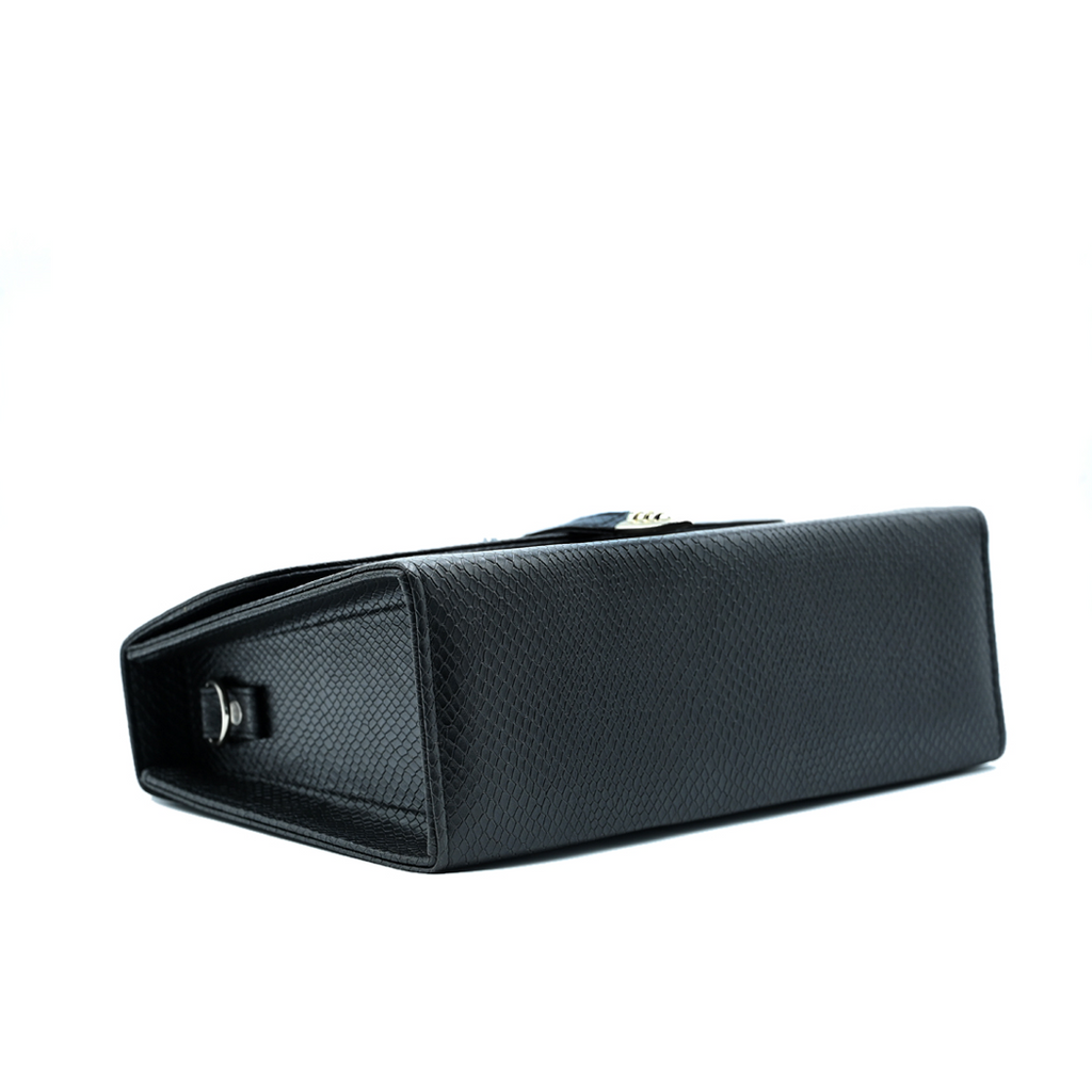 Classic Square Top Handle Bag - Black