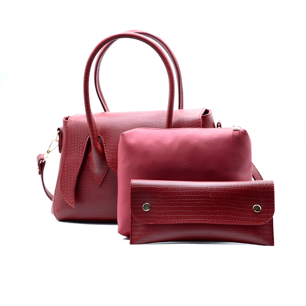 Seren Tote Satchel Handbag for Women – Maroon