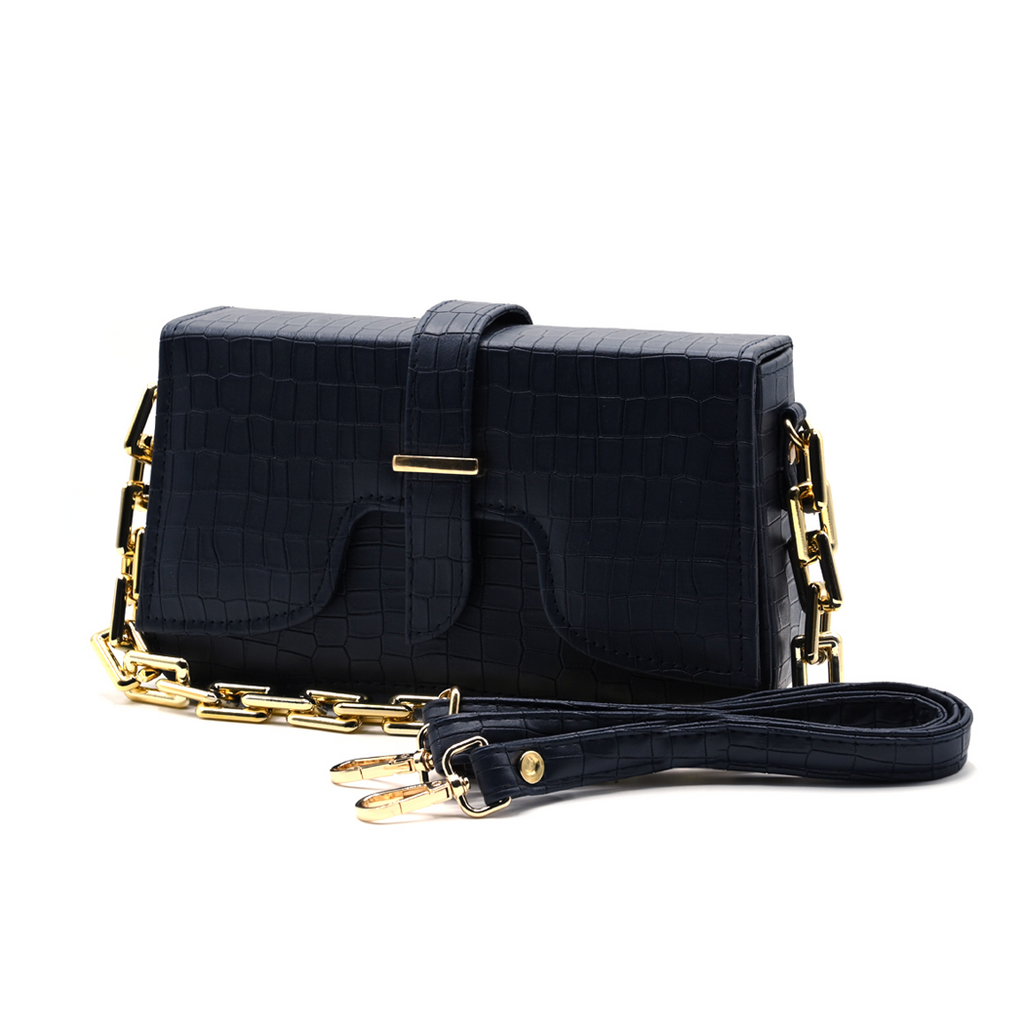 Sling Crossbody Bag - Navy Blue