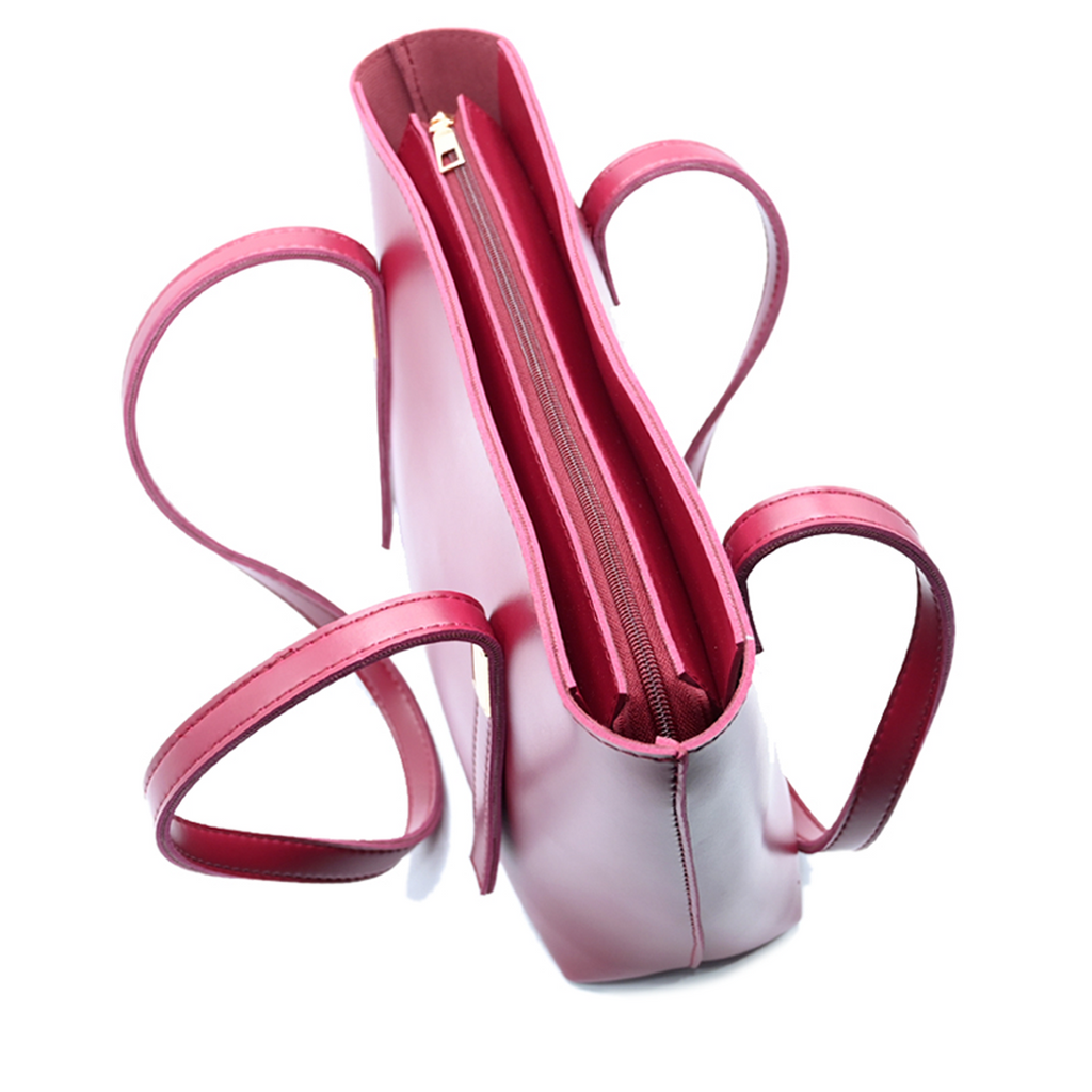 Grace Trio Handbag Set of 3 Maroon