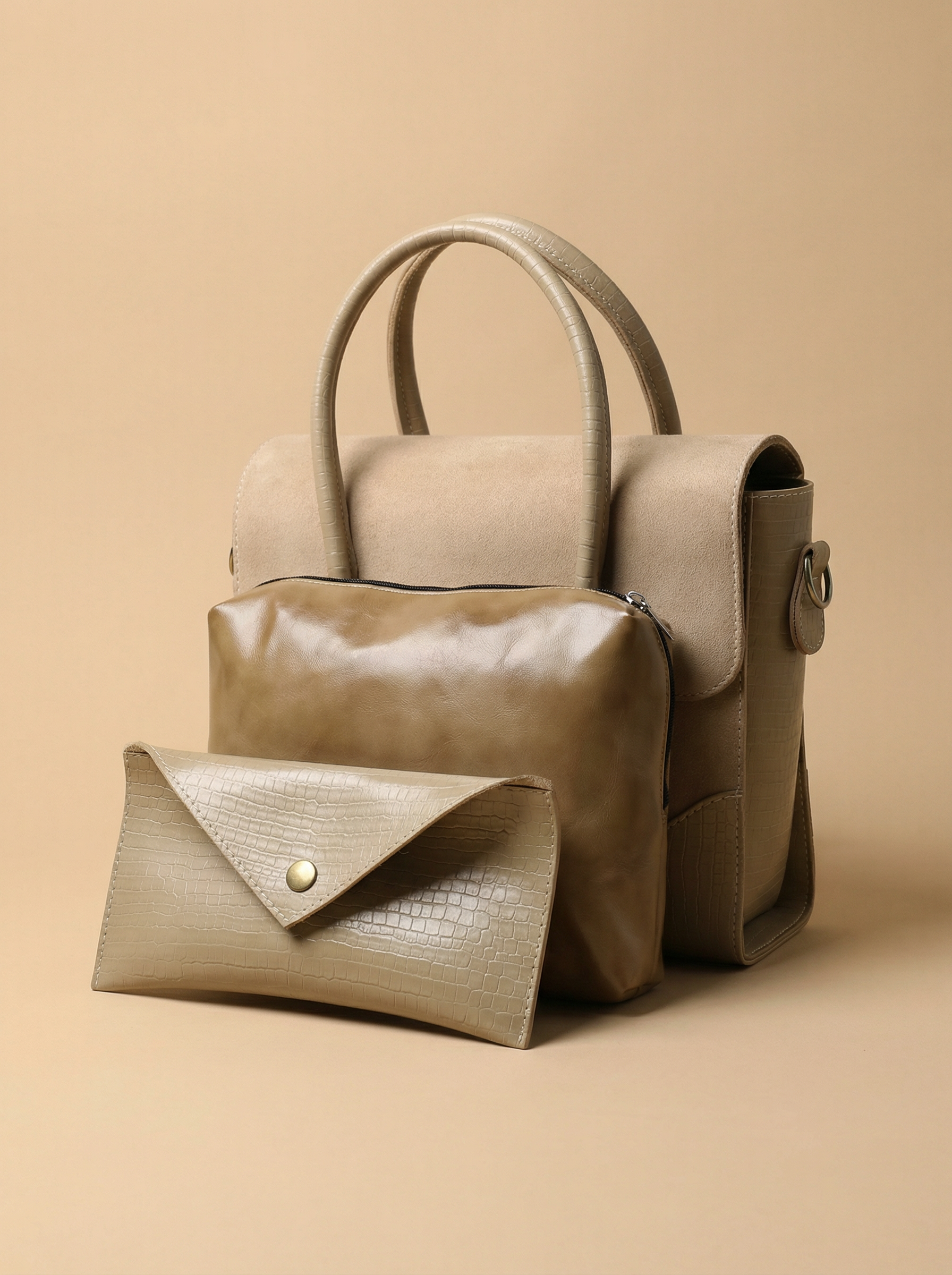 Centic Cross Body Bag - Beige
