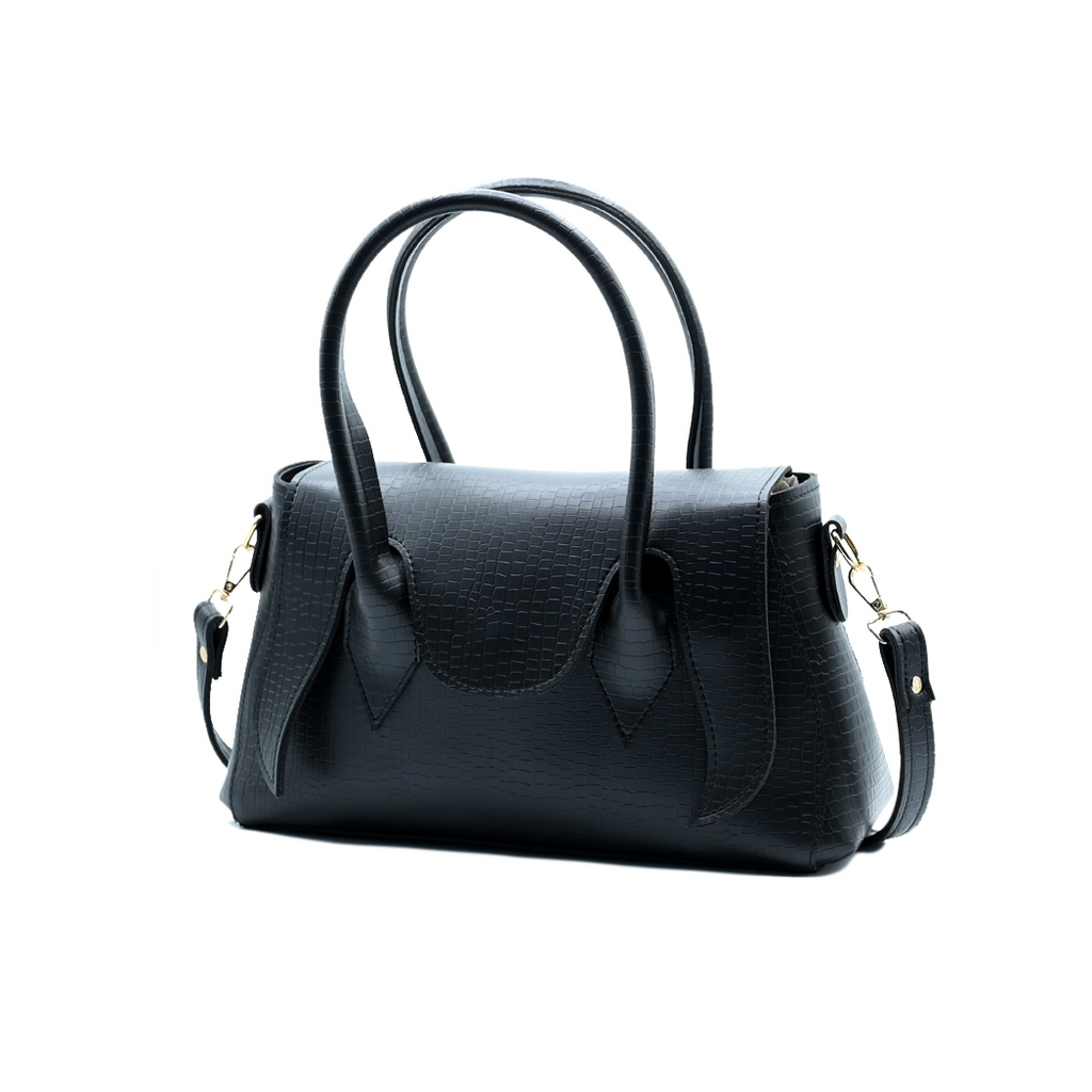 Seren Tote Satchel Handbag for Women – Black