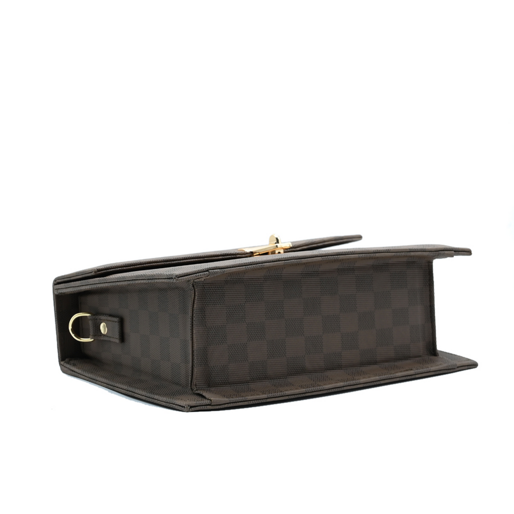 Classic Square Tote – Chocolate Brown