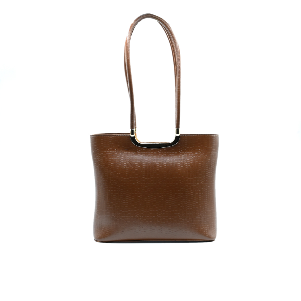 Metro Luxe Tote Set Brown