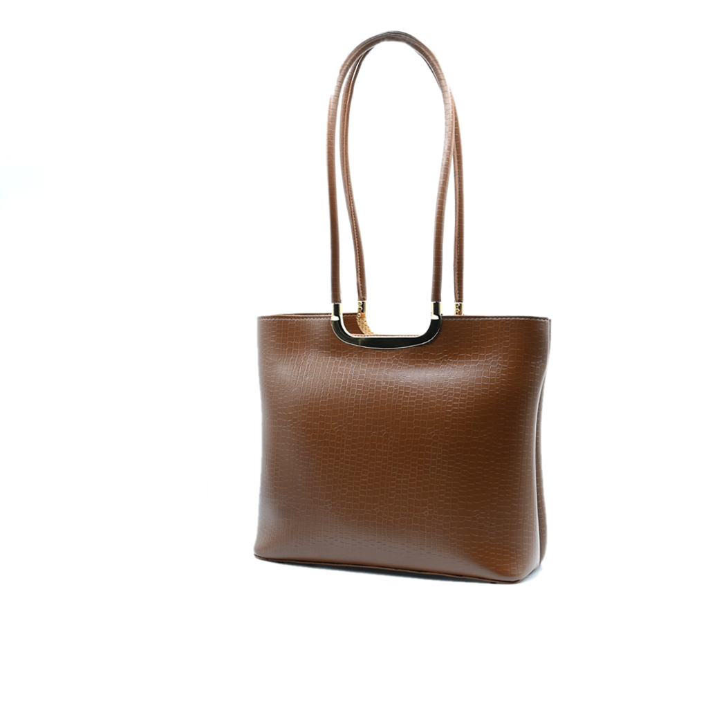 Metro Luxe Tote Set Brown
