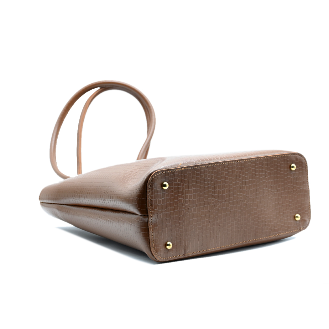 Metro Luxe Tote Set Brown