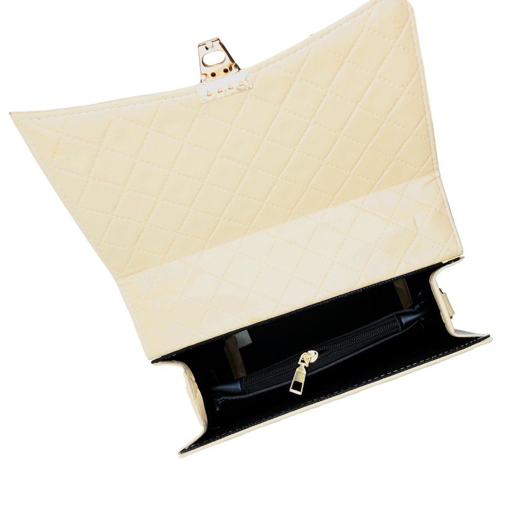 Bella Quilta Tote Bag Beige