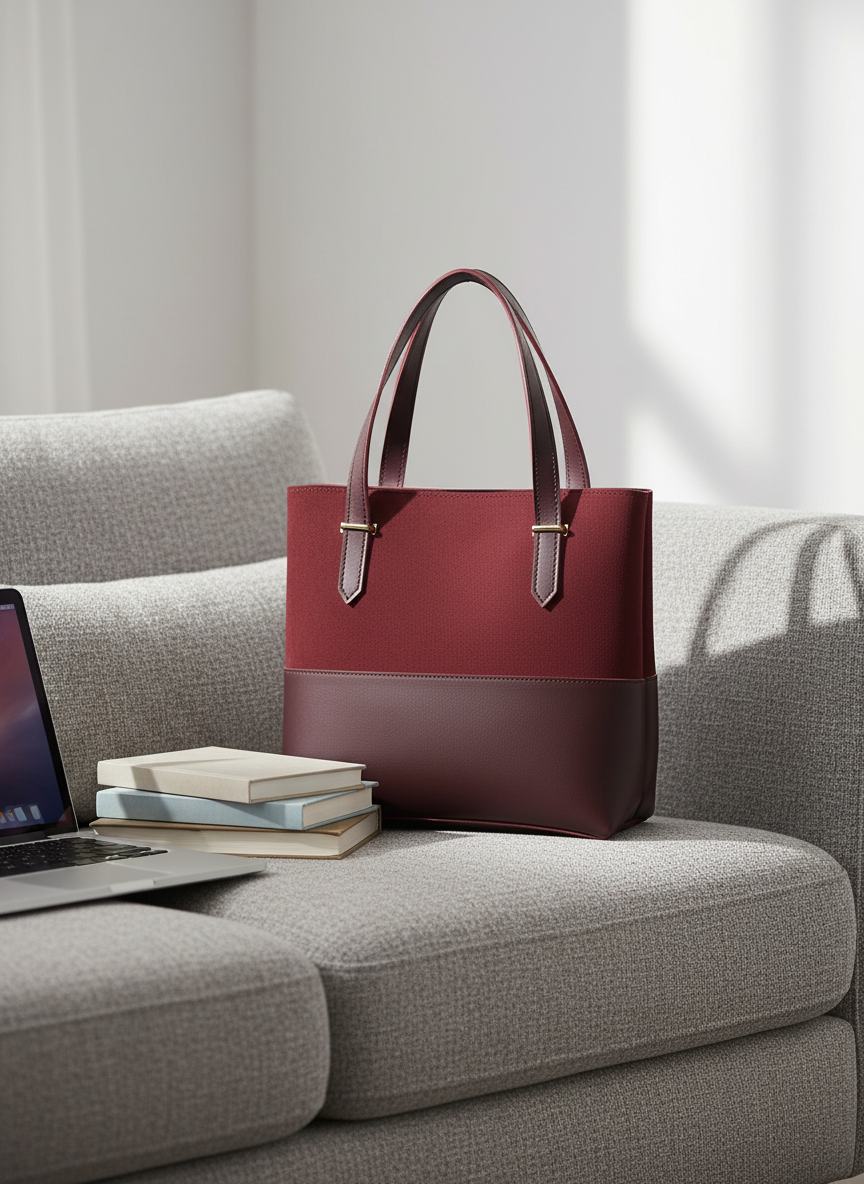 ClassiCarry Tote Bag - Maroon