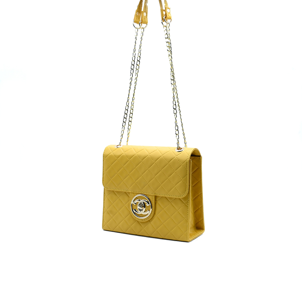 Trendy Chain Stylish Bag Yellow