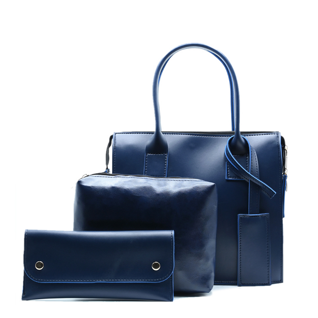 Clever set of 3 Bag Navy Blue