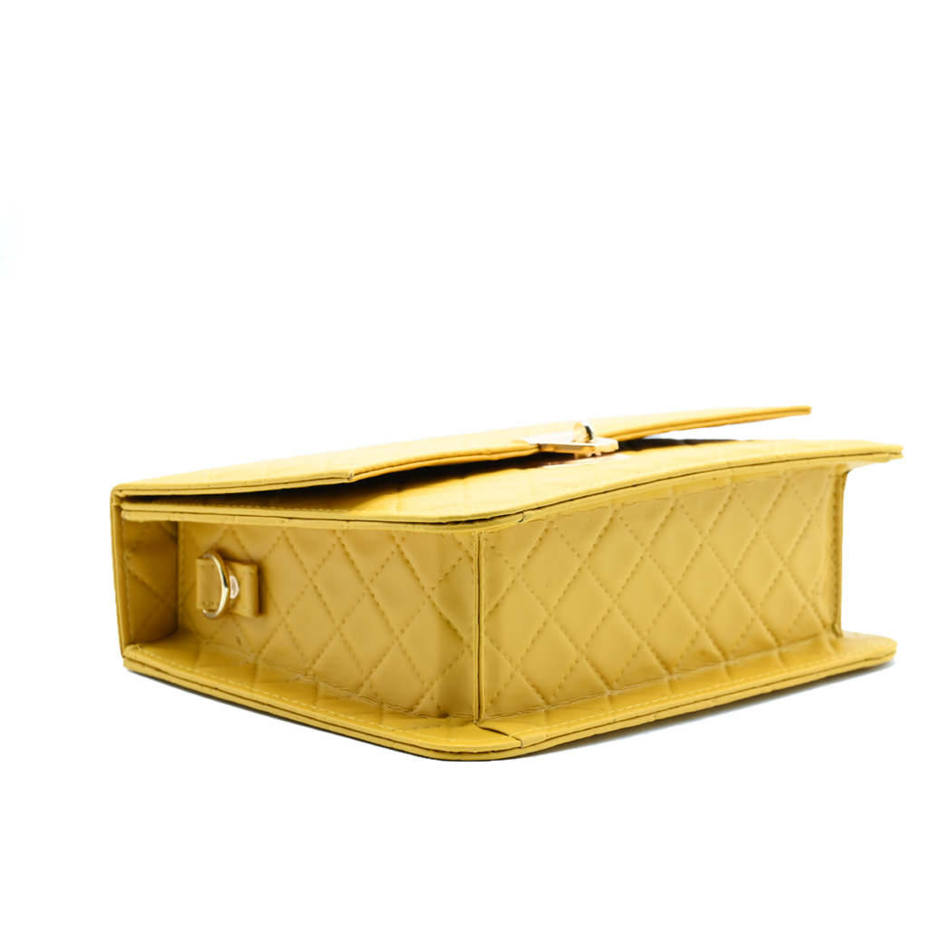 Bella Quilta Tote Bag Yellow