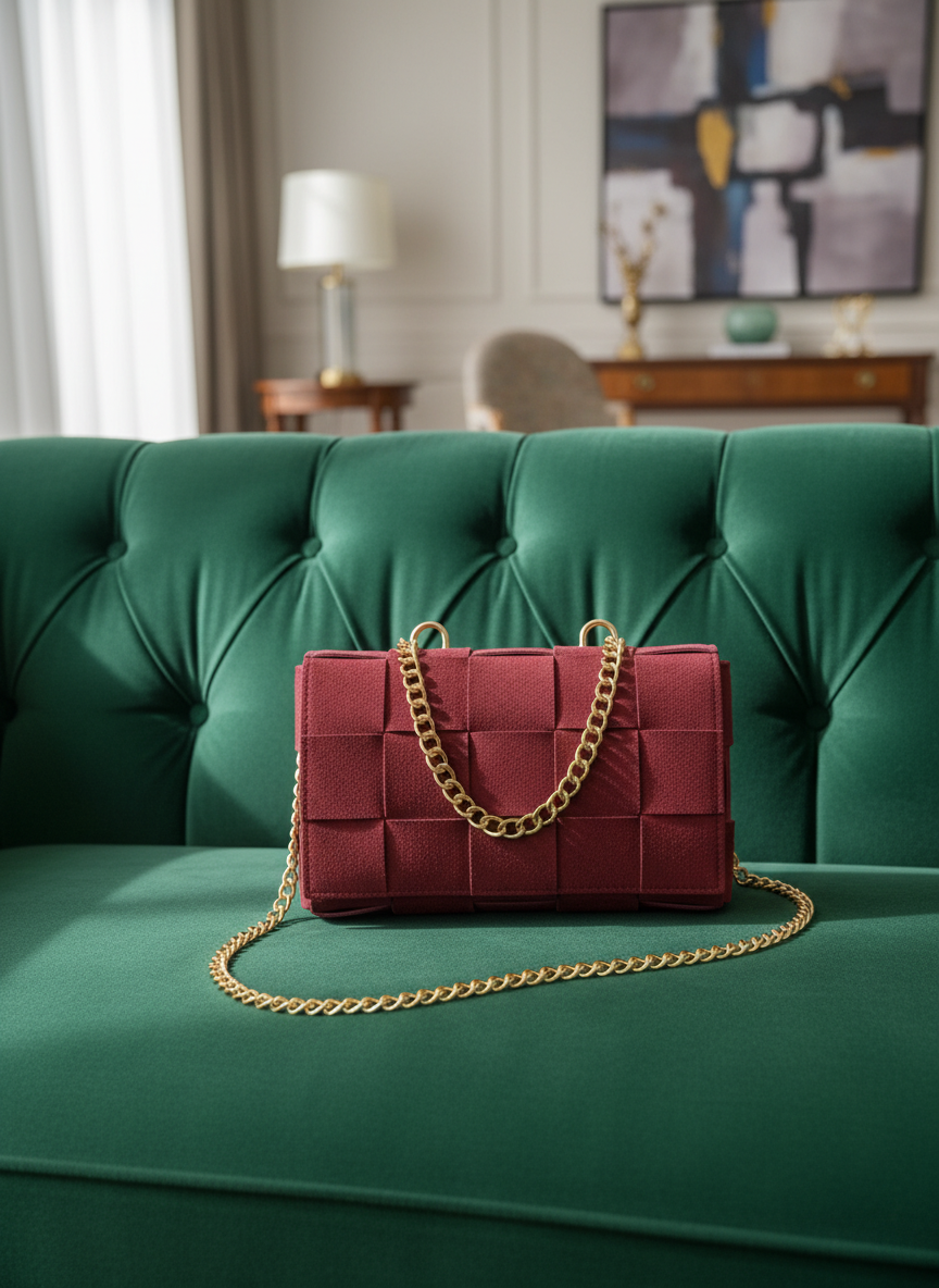 Verita Crossbody Bag - Maroon