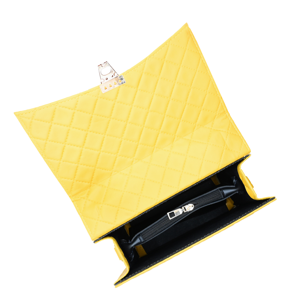 Bella Quilta Tote Bag Yellow