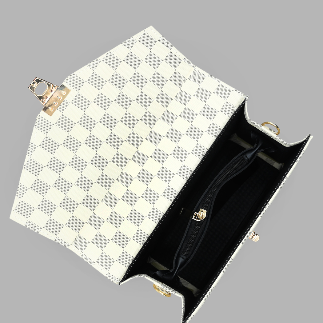 Classic Square Tote – Beige