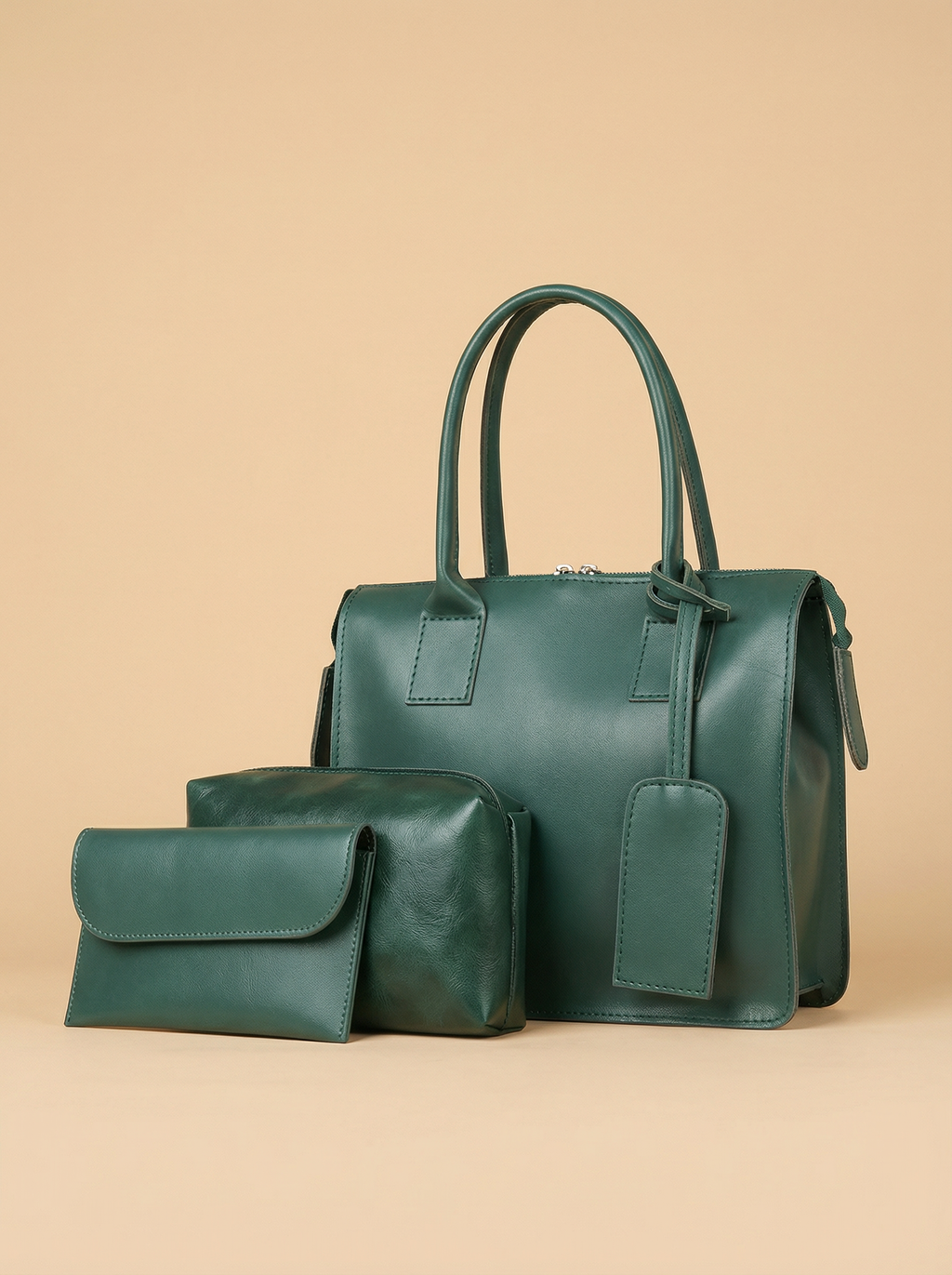 Clever set of 3 Bag Green