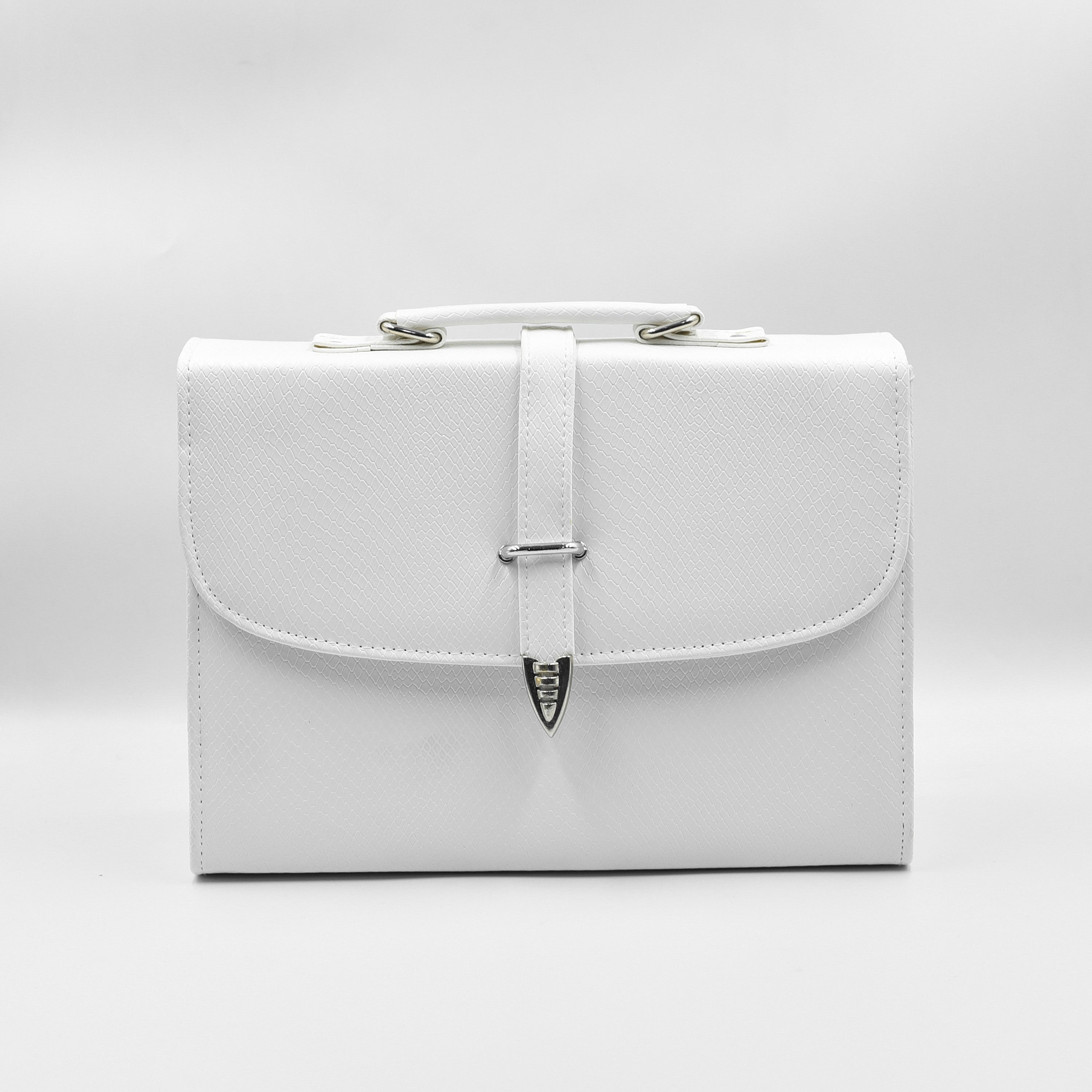 Classic Square Top Handle Bag - White