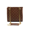 Regalia long chain crossbody Bag - Brown