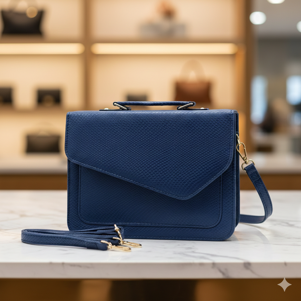 Reglan Crossbody Bag - Navy Blue