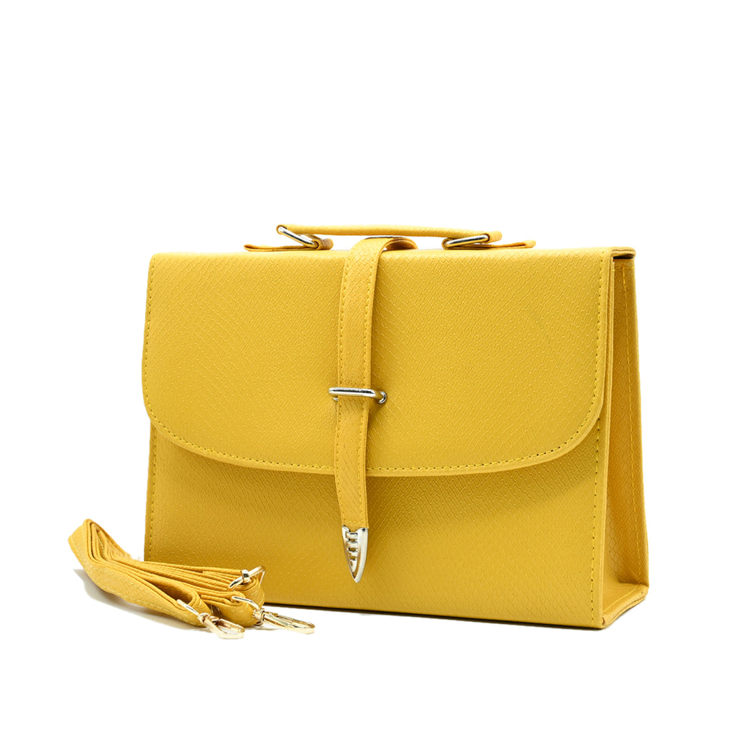 Classic Square Tote – Yellow