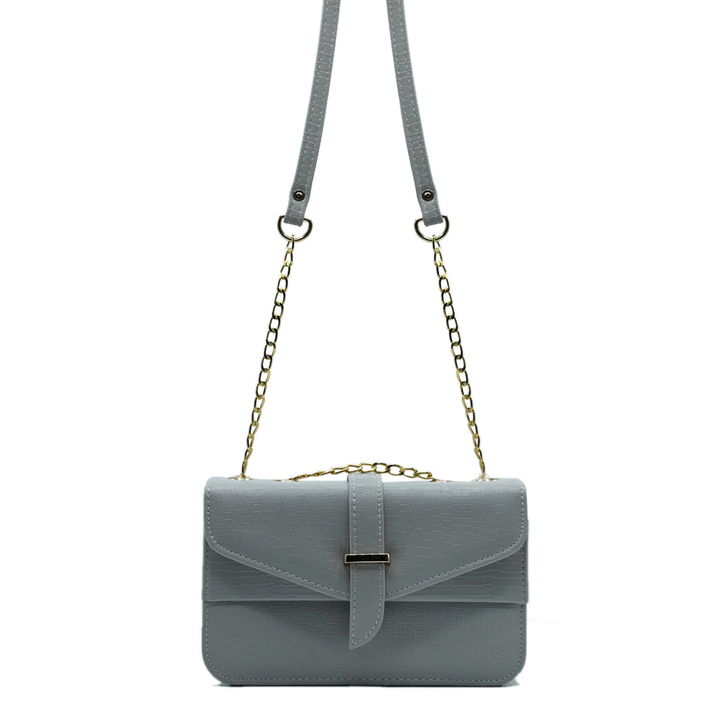 Stylisha crossbody chain bag - Grey