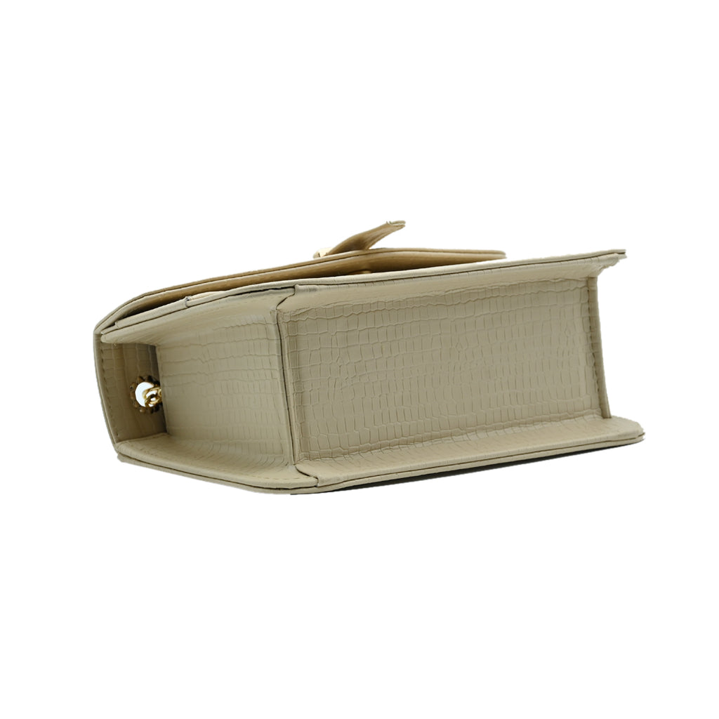 Stylisha Crossbody chain Bag - Skin Beige