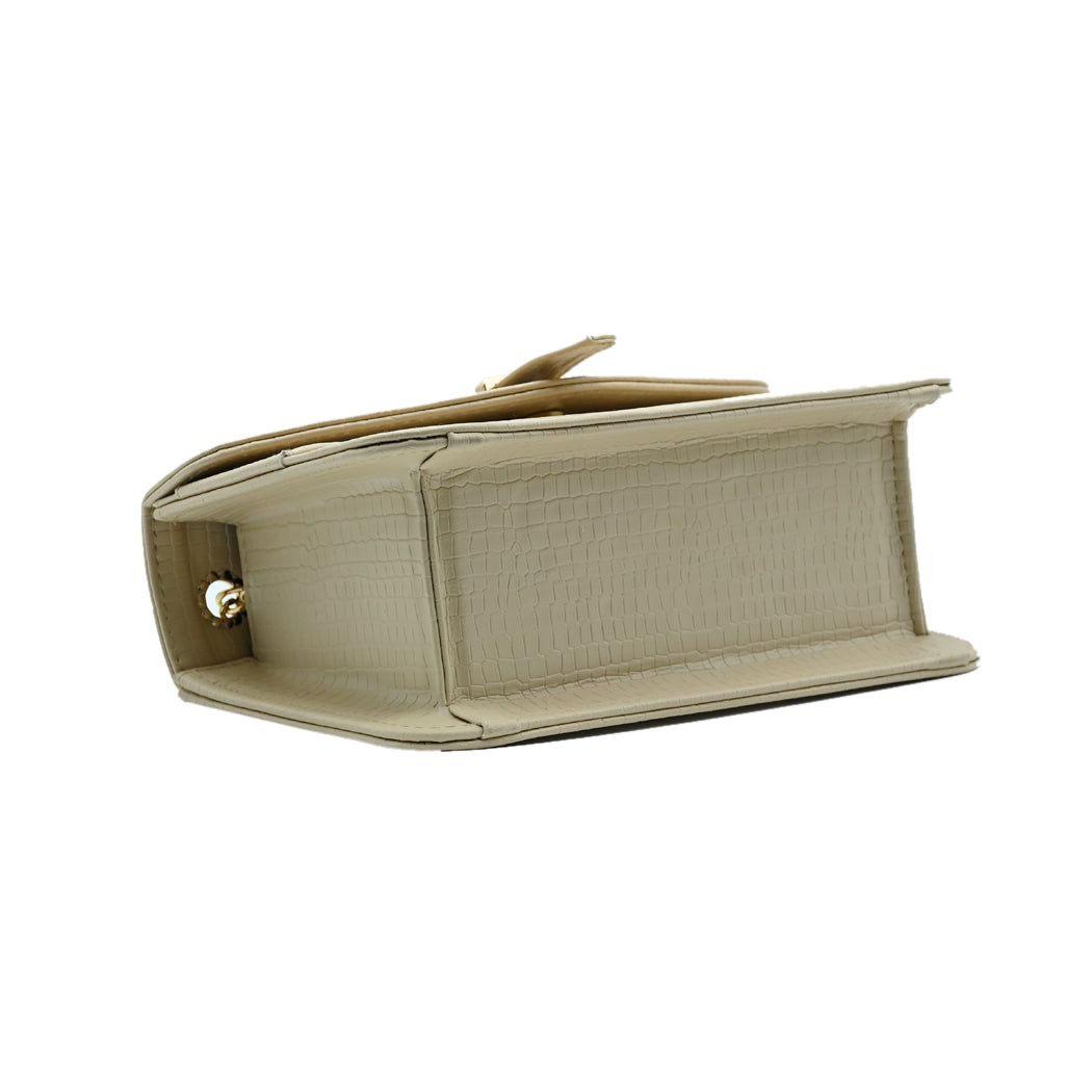 Stylisha Crossbody chain Bag - Skin Beige