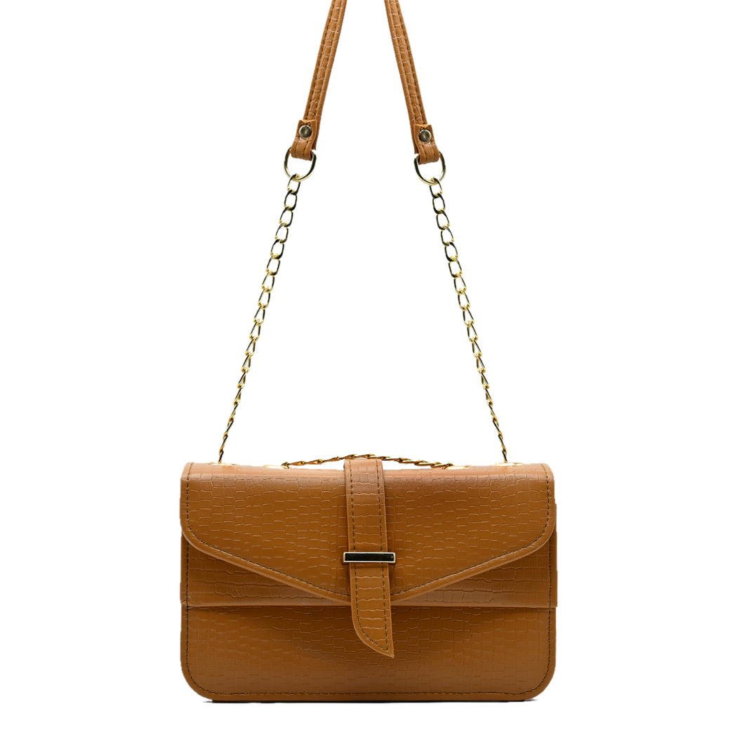 Stylisha Crossbody chain Bag - Tang