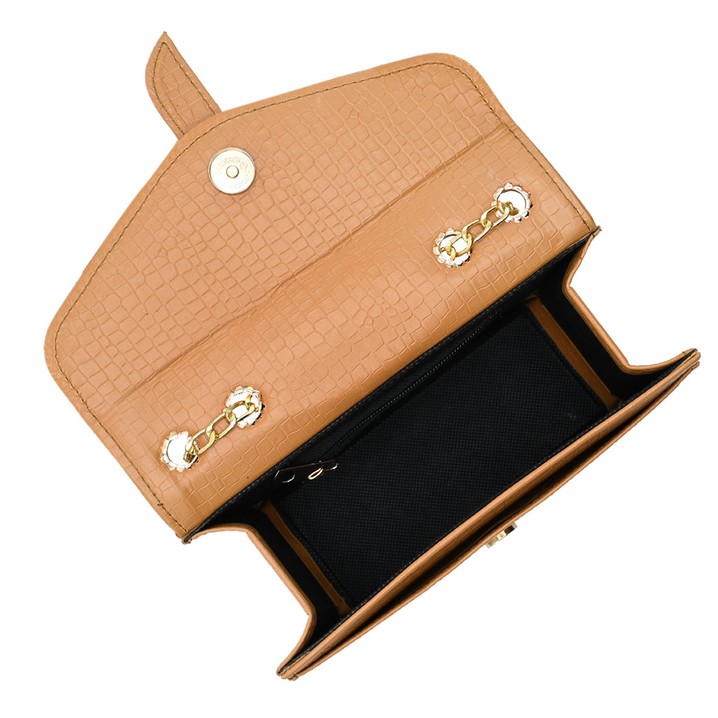 Stylisha Crossbody chain Bag - Tang