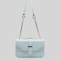 Stylisha crossbody chain bag - White