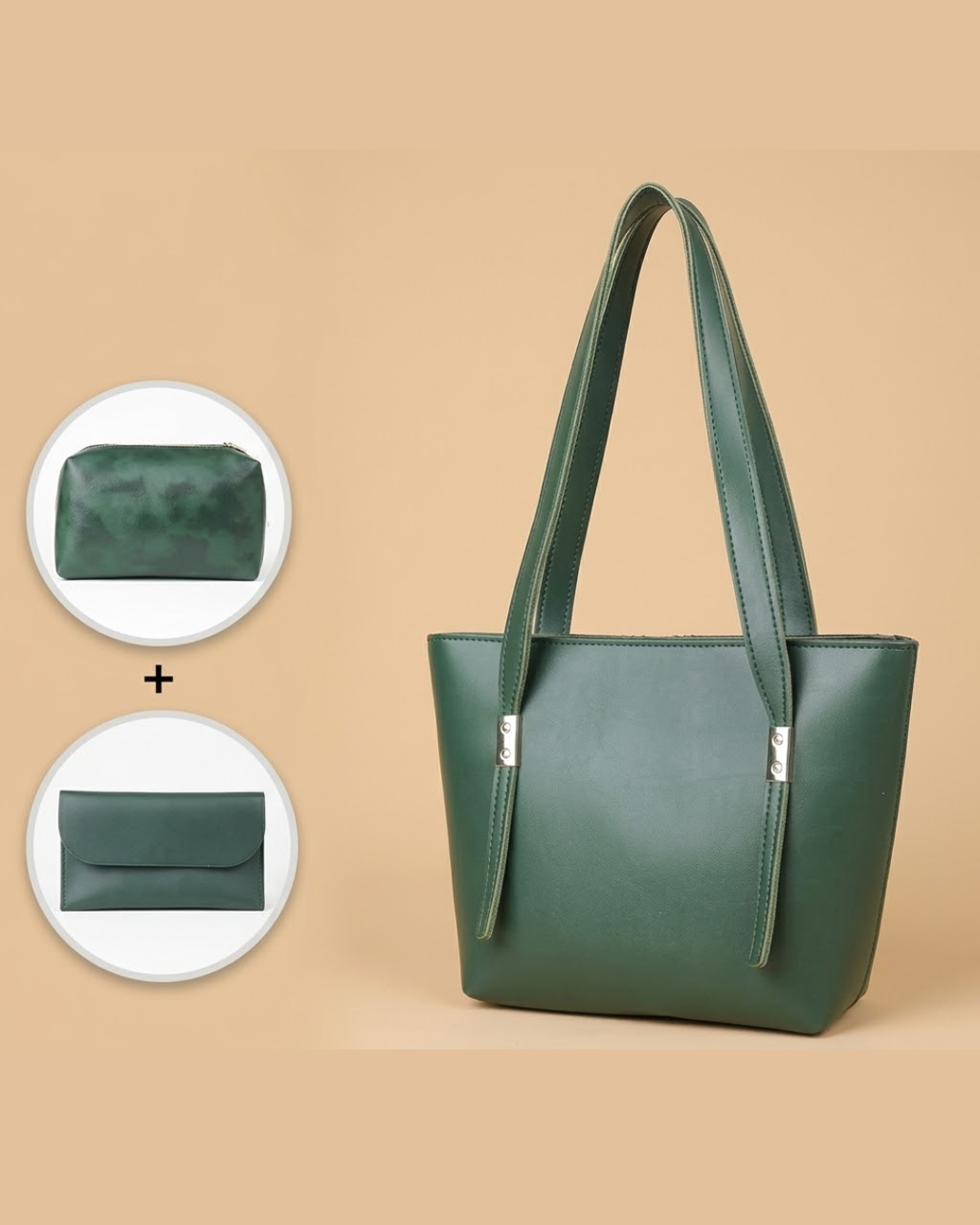 Grace Trio Handbag Set of 3 Green