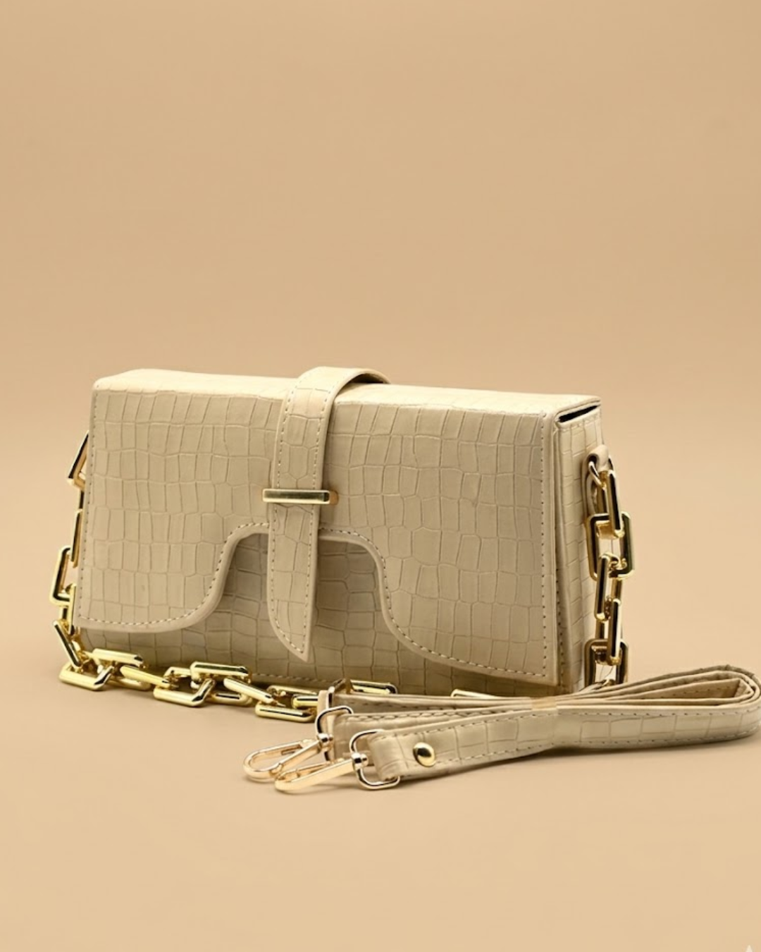 Sling Crossbody Bag - Light Grey
