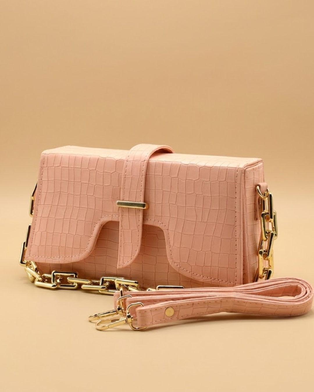 Sling Crossbody Bag - Peach