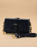 Sling Crossbody Bag - Navy Blue
