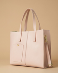 Modern Pocket Tote Peach