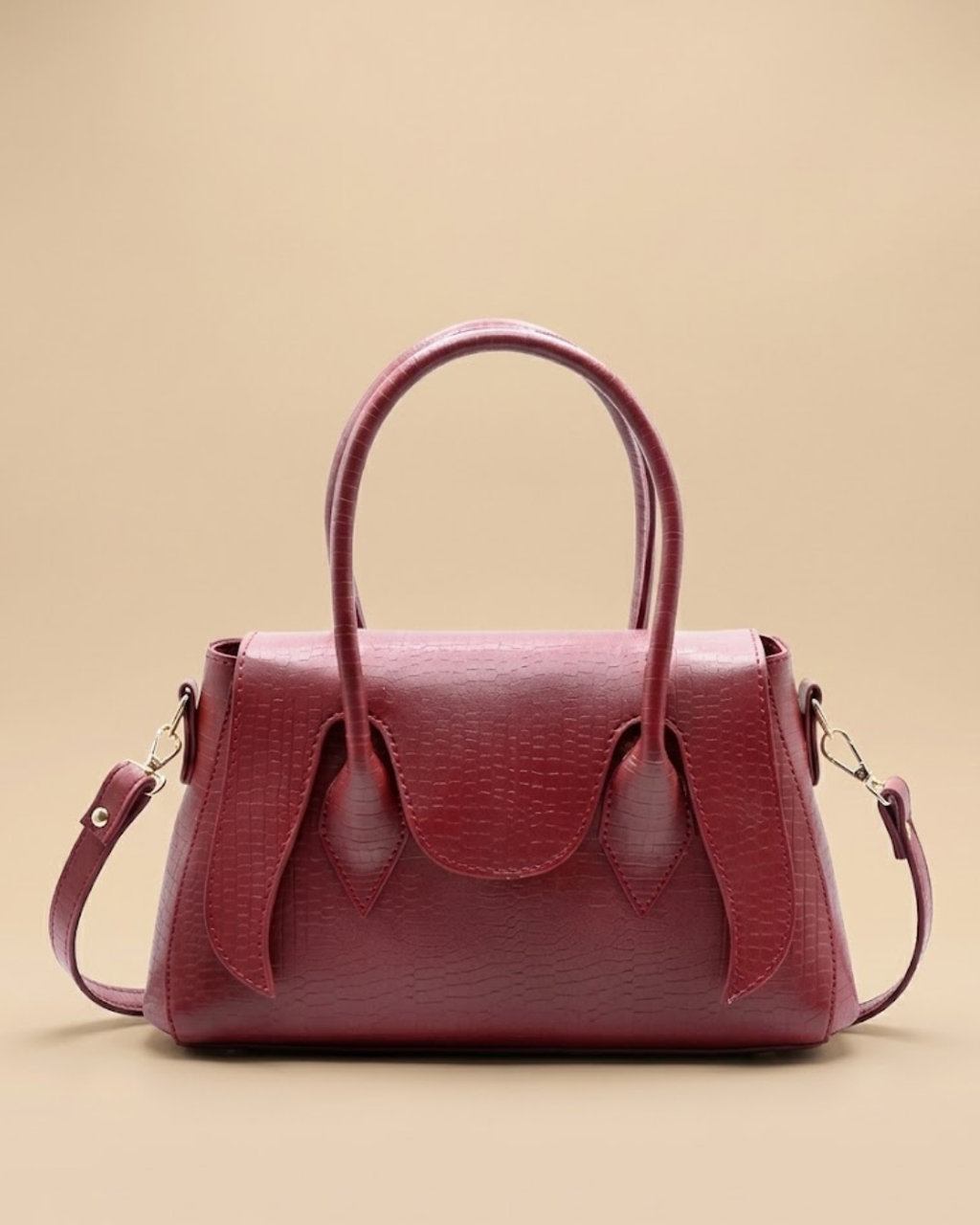 Seren Tote Satchel Handbag for Women – Maroon