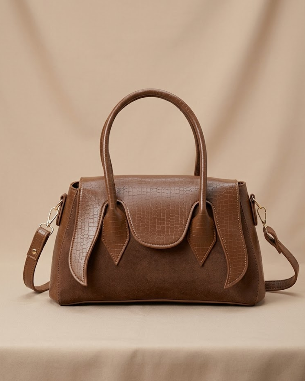 Seren Tote Satchel Handbag for Women – Brown