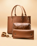 Tan Hobo Handbag for Women | Stylish PU Leather Ladies Bag in Pakistan