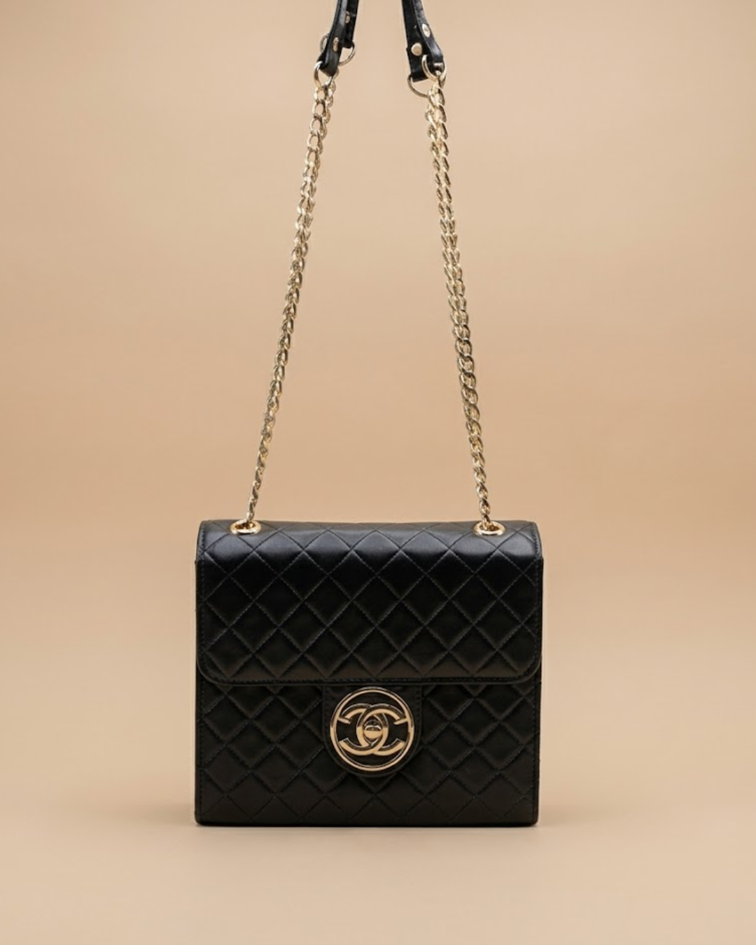 Trendy Chain Stylish Bag Black